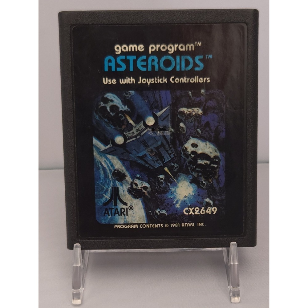 Asteroids - Atari 2600 - 1981 - OEM Authentic Game Cartridge - CX2649 - Tested